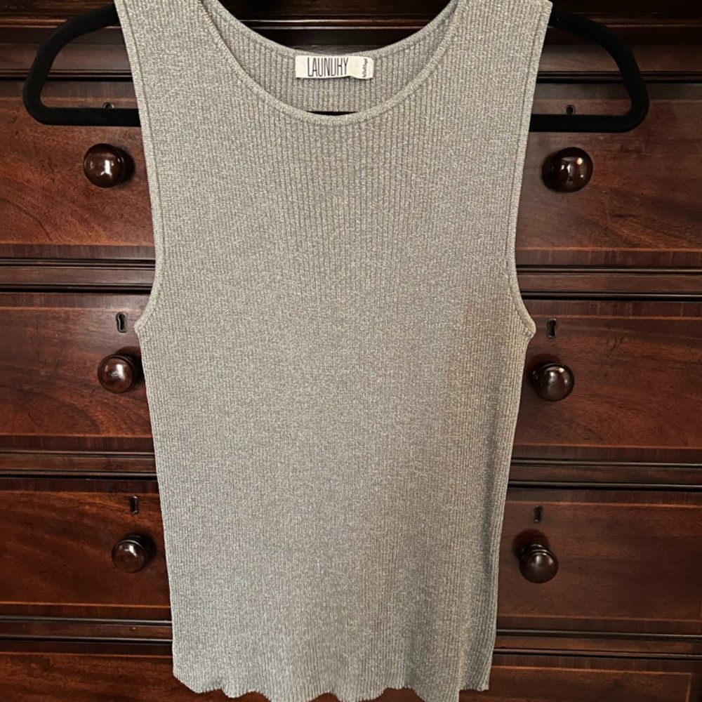 Laundry Silver Shimmer Tank Top